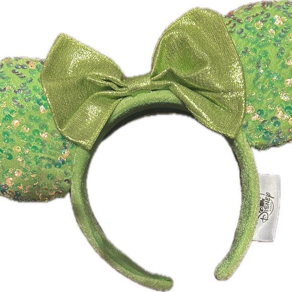 Disney Accessories - Disney Lime Green Sequin Headband with Bow